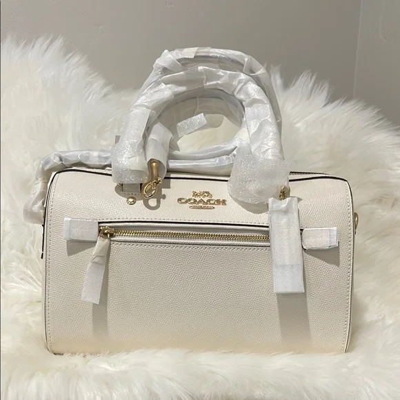 Coach Satchel with Gold Accents - Picture 1 of 7